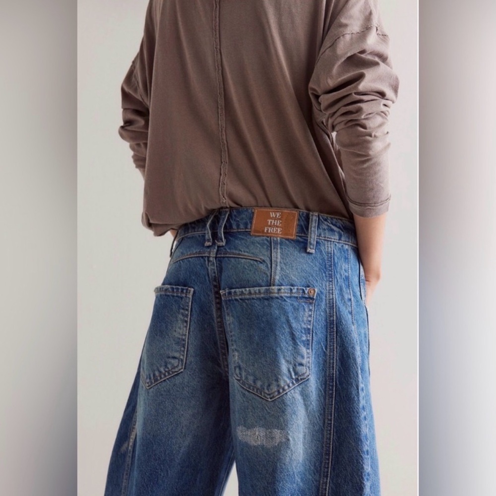 Free People Good Luck Barrel Jeans - Picture 3 of 12